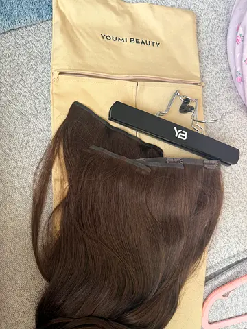 Youmi Beauty Brown Hair Extension/Clip-in Topper — Gently Used