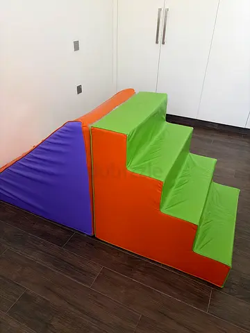 Soft Foam Climbing Steps and Ramp Playset for Toddlers - Good Condition (from Moonkids)
