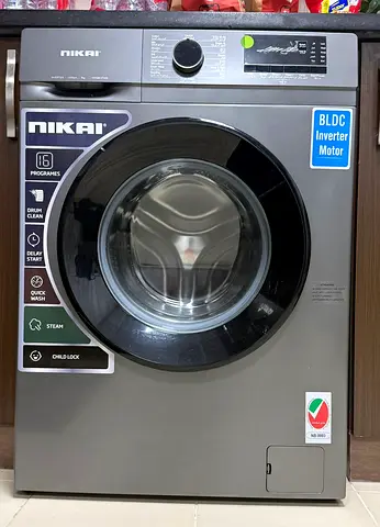 Nikai 8kg Front Load Washing Machine - BLDC Inverter, 16 Programmes (Good Condition)