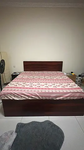 Solid wood two single frame with headboard - good condition. Big two storage drawer with wheels