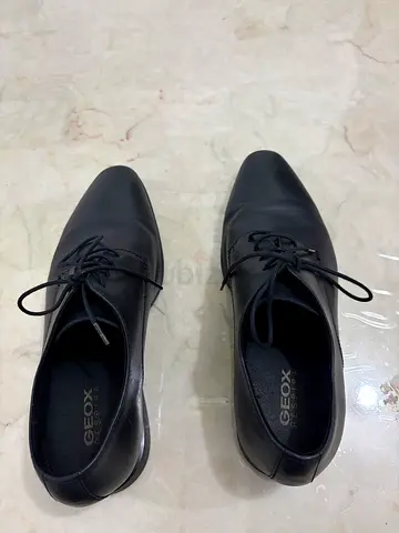 Black GeoX. Lace-up Men’s Leather Shoes - Size - (Eu40)