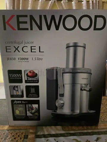 Kenwood Excel JE850 Centrifugal Juicer 1500W - Silver (Good Condition)