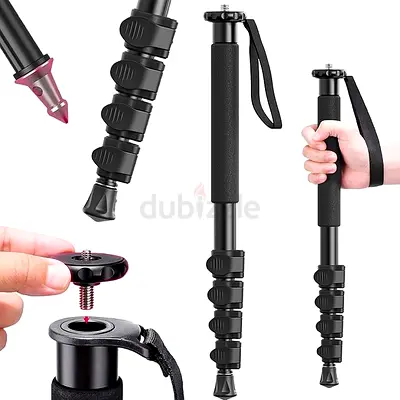 Ulanzi 155cm Camera Monopod Hiking Stick | 5 Sections,