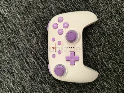 White  Purple Wireless Game Controller - Good Condition