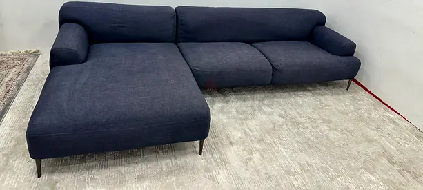 Like new condition the loom collection lshape sofa