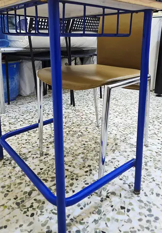 Metal Student or Laptop Desk and Chair Set , Good Condition just 70AED delivery available