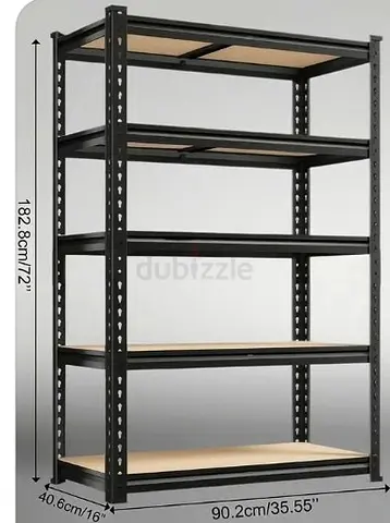 Heavy Duty Metal Storage Shelving Rack - 5 Tier Garage/Workshop Shelf