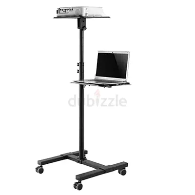 Mobile Projector and Laptop Stand with Adjustable Height