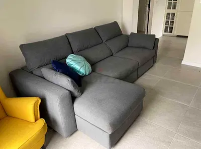 Ikea Eskelstuna L shape sofa bed Dark gray