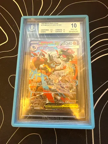 Pokémon Mega Lucario EX Full Art Card (Encapsulated)
