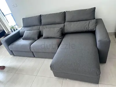 Ikea Eskelstuna L shape sofa bed Dark gray Excellent Condition