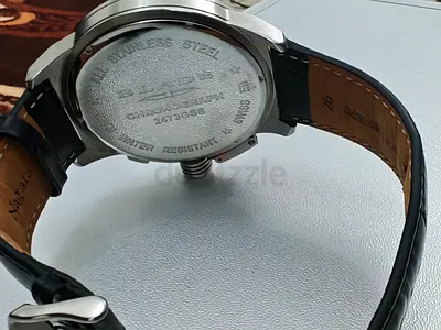 Blade Swiss Chronograph Watch – Oversized Pilot Style (Ref. 2473GSS)