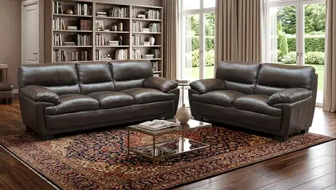 Sofa Leather 3+2 Excellent Condition