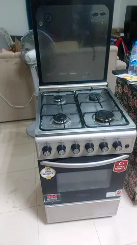 Used 4-Burner Freestanding Gas Cooker with Oven - Good Working Condition