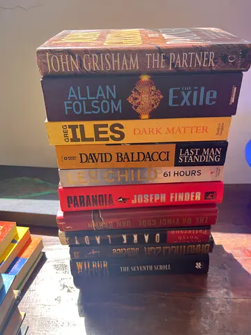 Bundle of Mixed Paperback  hardcover Novels and Thrillers - Used
