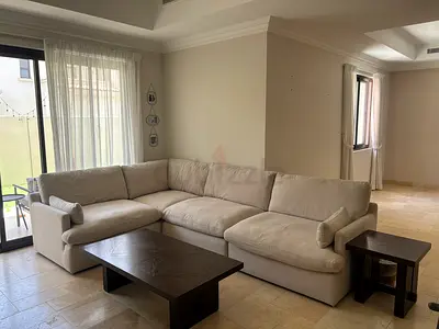 Modern L- Shape Sofa + Tables Excellent condition