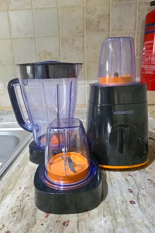 Kenwood blender with grinder attachments - used, working