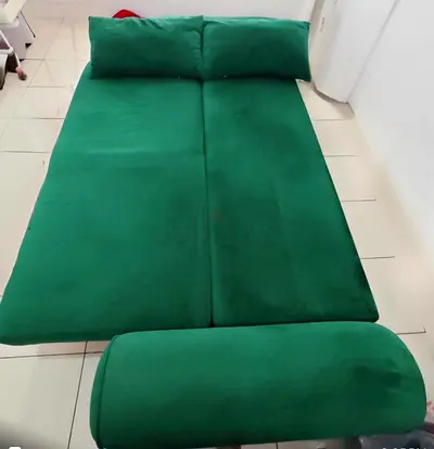 Upgrade Your Space: Velvet Green Convertible Sofa Bed - Limited Offer 149 ONLY (Ends Soon!)