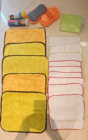 Car and Home Cleaning Microfiber Cloths  Sponges - Lot