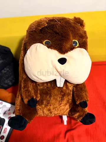 Large Brown Beaver Stuffed Animal Plush Toy