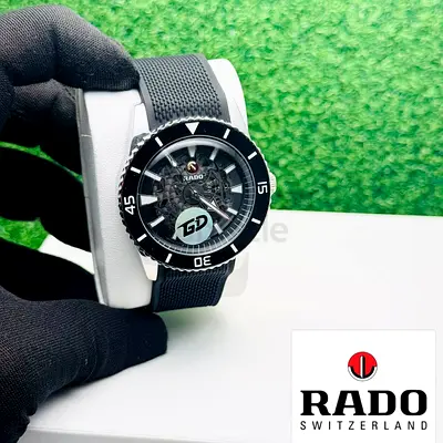 Rado Skeleton Dial Men’s Automatic Watch - Black Rubber Strap