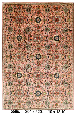 3 x 4.2 Traditional Floral Hand-Knotted Large Area Rug afghan wool carpet