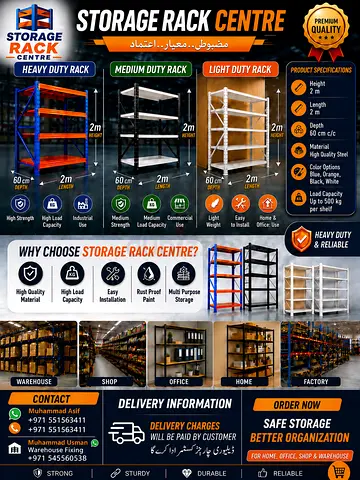Heavy Duty Metal Storage Shelving Rack - 5 Tier Garage/Workshop Shelf