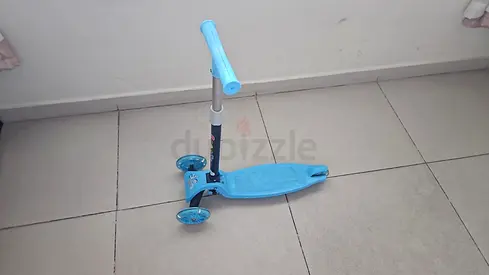 Blue 3-Wheel Kids Scooter - Good Condition