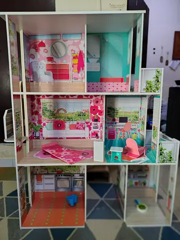 Wooden dollhouse