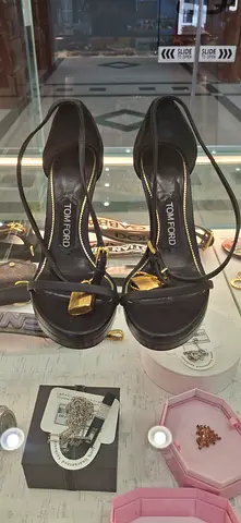 Tom Ford Padlock Leather Sandals