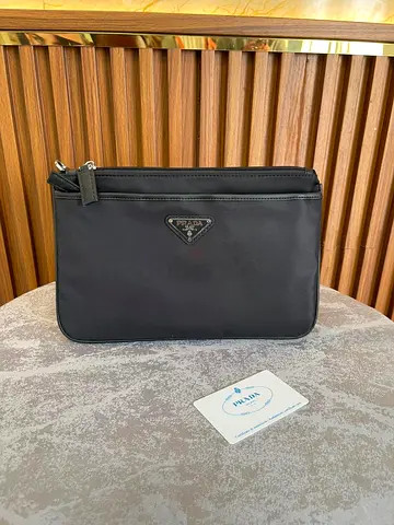 Prada Tessuto Saffiano clutch bag