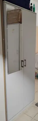 White Wardrobe with Mirror - Good Condition