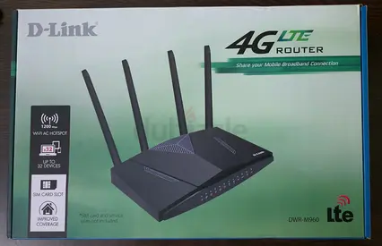 D-Link DWR-M960 4G LTE Router (Wi‑Fi AC, 4 Antennas) - Boxed