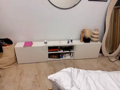 Modern White Minimalist Sideboard