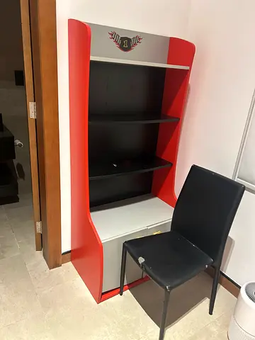 Red and Black Childrens Bookshelf / Storage Unit