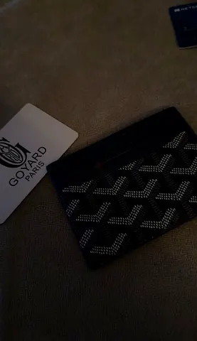 Black goyard card holder