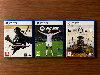 Bundle of 3 PS5 Games: FC 25 + Ghost of Yotii + Ghost of Tsushima