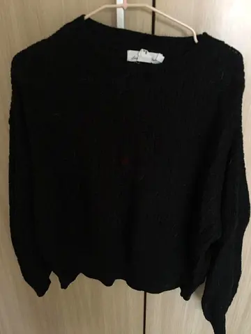 HM Black Knit Sweater - Womens Size large (classic crewneck)