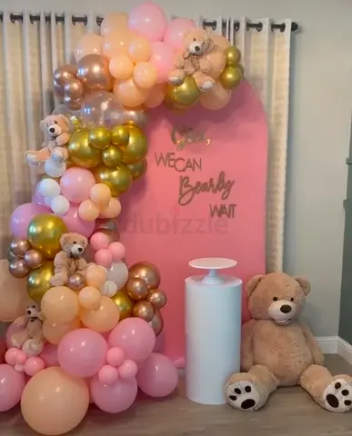 Birthday party balloon decorations