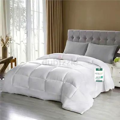 Cotton Home Duvet White Hotel luxury Microfiber Advanced Sanitation Technology Comforter Super Soft