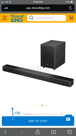 Wireless Soundbar with Wireless Subwoofer - 3.1.2 Home Audio System (Good Condition). Unboxed