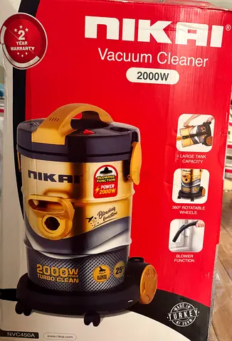 Nikai 2000W Wet  Dry Vacuum Cleaner - Like New, 25L