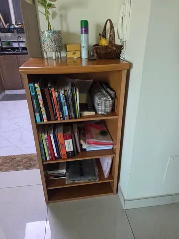 Lightwood 4-Shelf Bookcase / Storage Unit