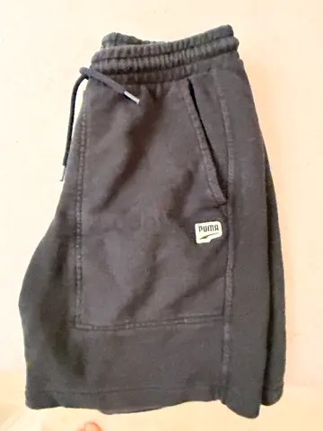Puma Black Jogger Sweatpants - Size M, Good Condition