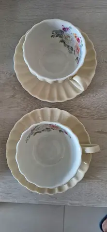 Used cup plate set of 2