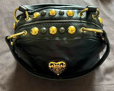 Gucci leather studded bag