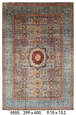 3 x 4 Large Traditional grey mamlouk Style Rug afghan wool handmade veg color dye carpet