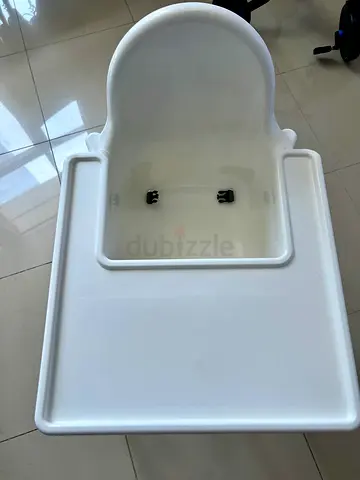 White Baby High Chair with Tray