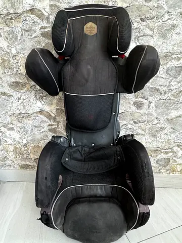 Free - Used Black High-Back Booster Car Seat for Kids.