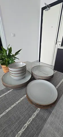 IKEA ceramic Dinnerware Set of Plates and Bowls